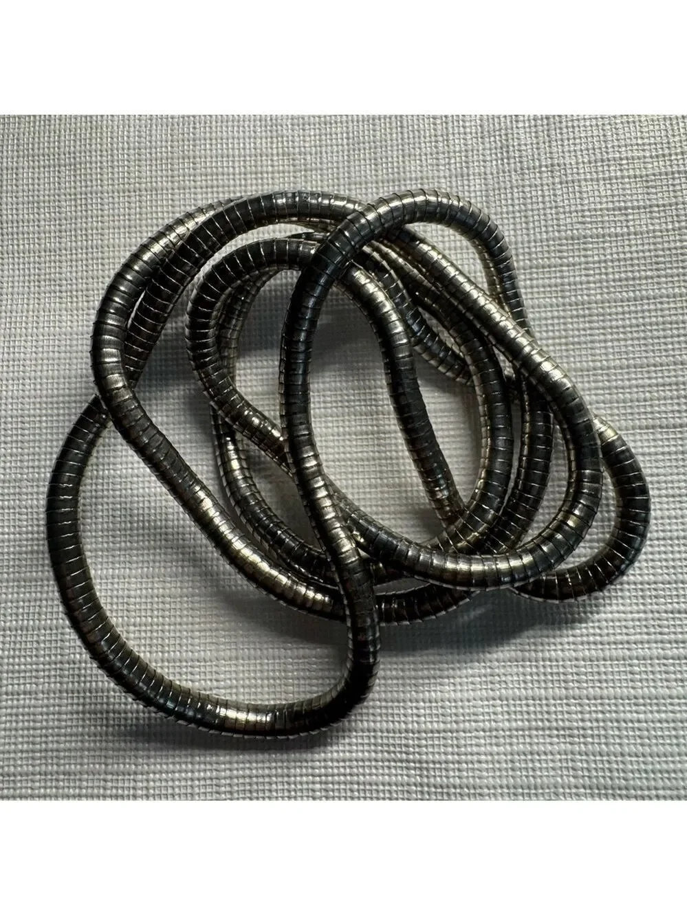 Chic Twisted Black and Silver Necklace